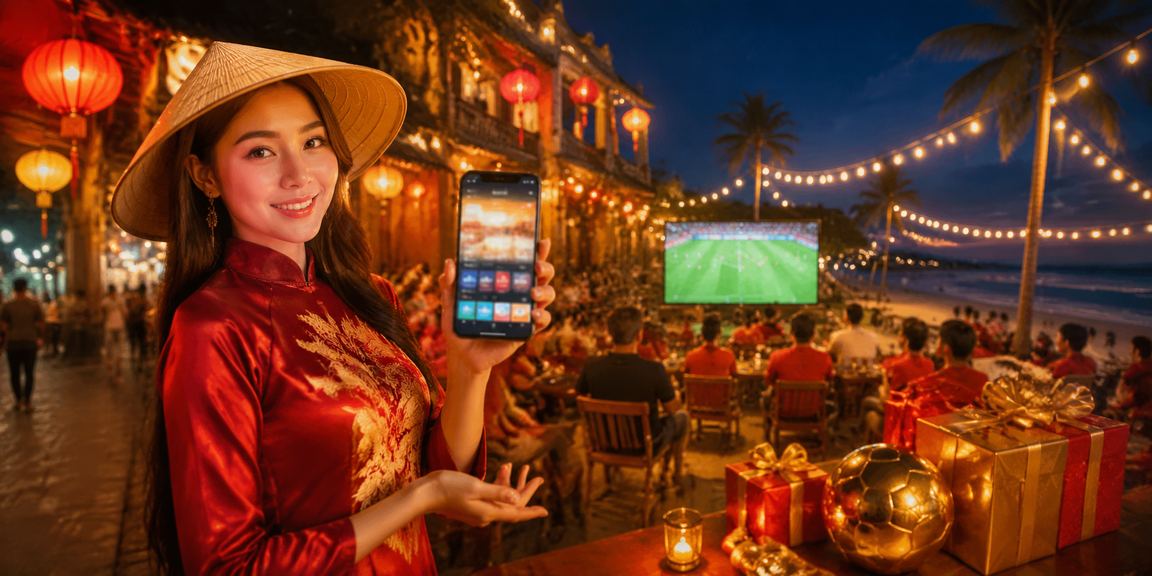 Người hâm mộ bóng đá tại Huế xem trực tiếp và theo dõi kèo qua điện thoại vào ban đêm